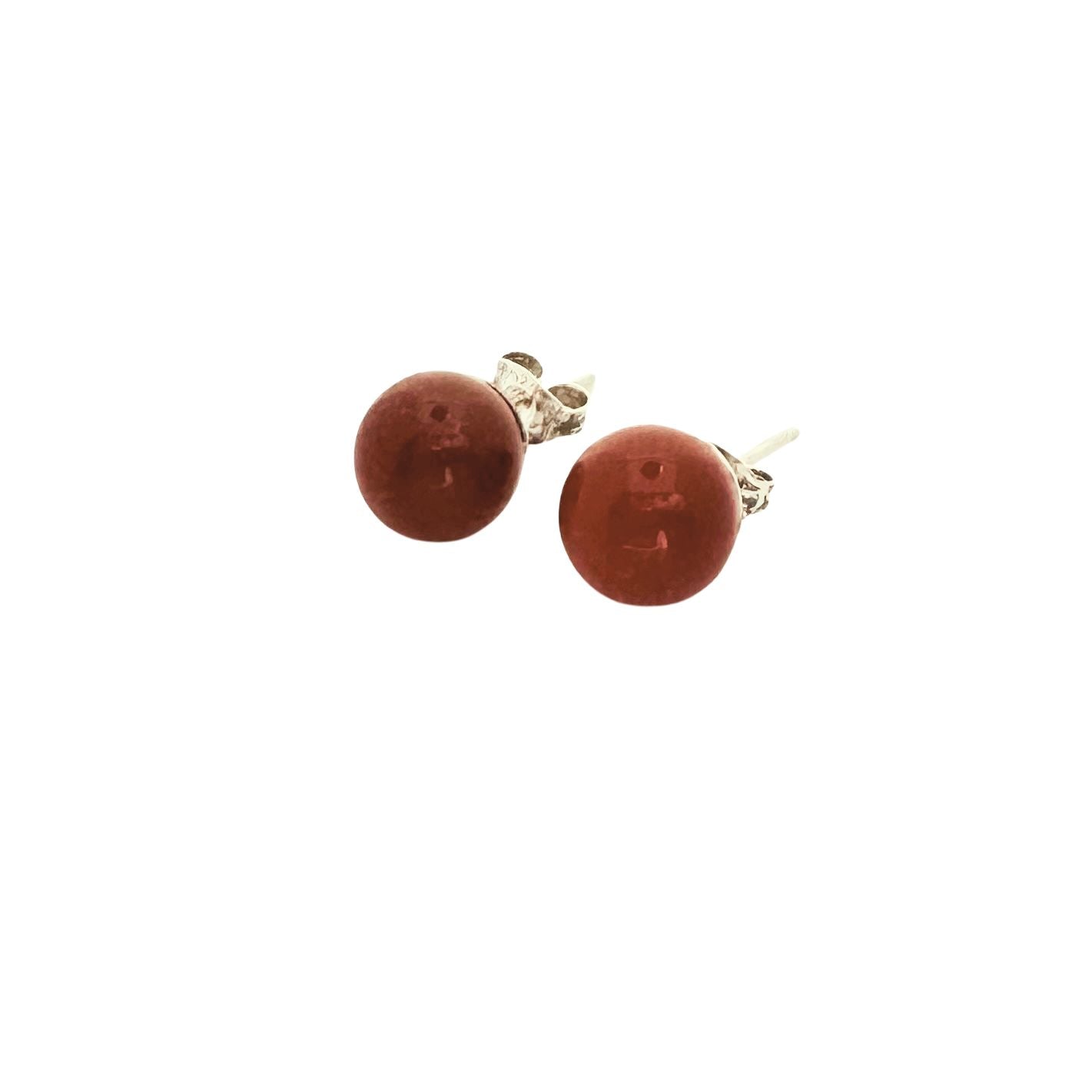 Carnelian Earrings, Sterling Silver-Gemstone Jewelry