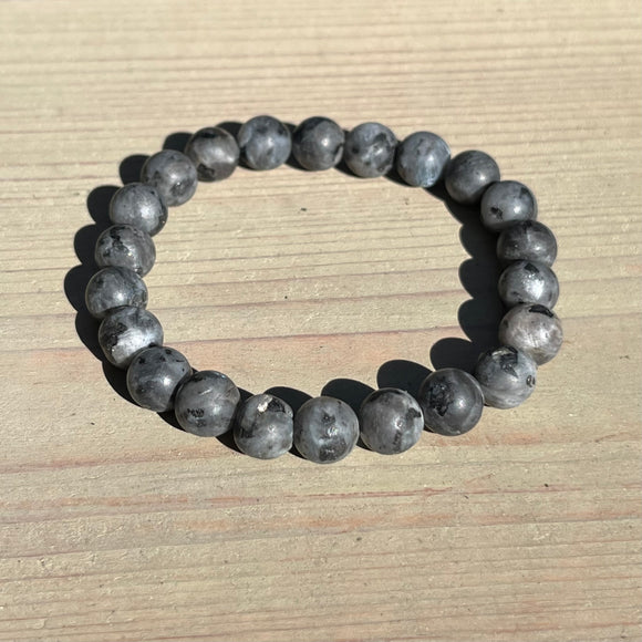 Black Labradorite, Matte Bracelet-Gemstone Jewelry