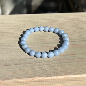 Blue Angelite Bracelet-Gemstone Jewelry