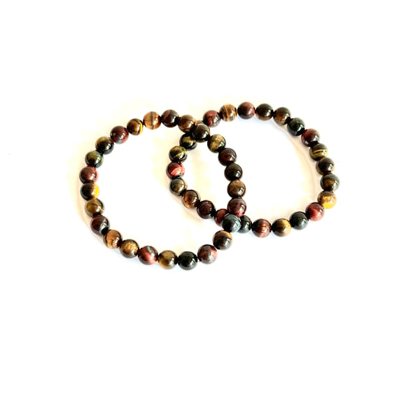 Multi-Coloured Tiger Eye Bracelet-Gemstone Jewelry