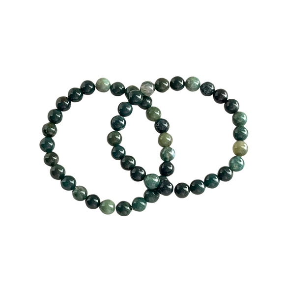 Moss Agate Bracelet-Gemstone Jewelry