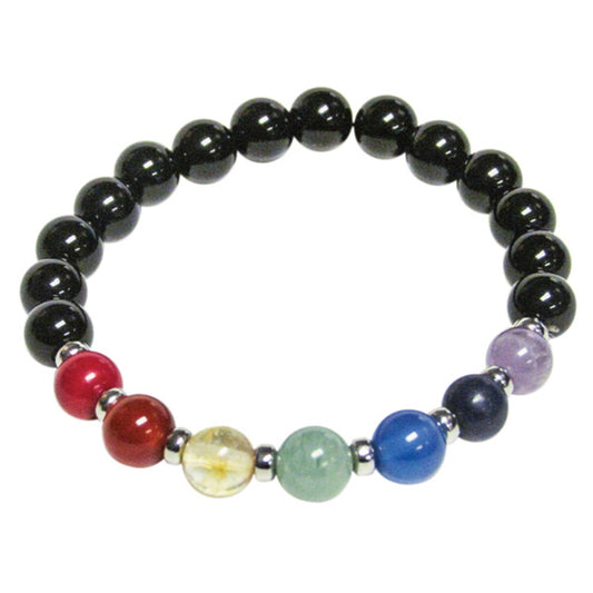 Black Onyx Chakra Bracelet-Gemstone Jewelry