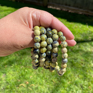 Yellow Turquoise Bracelet-Gemstone Jewelry