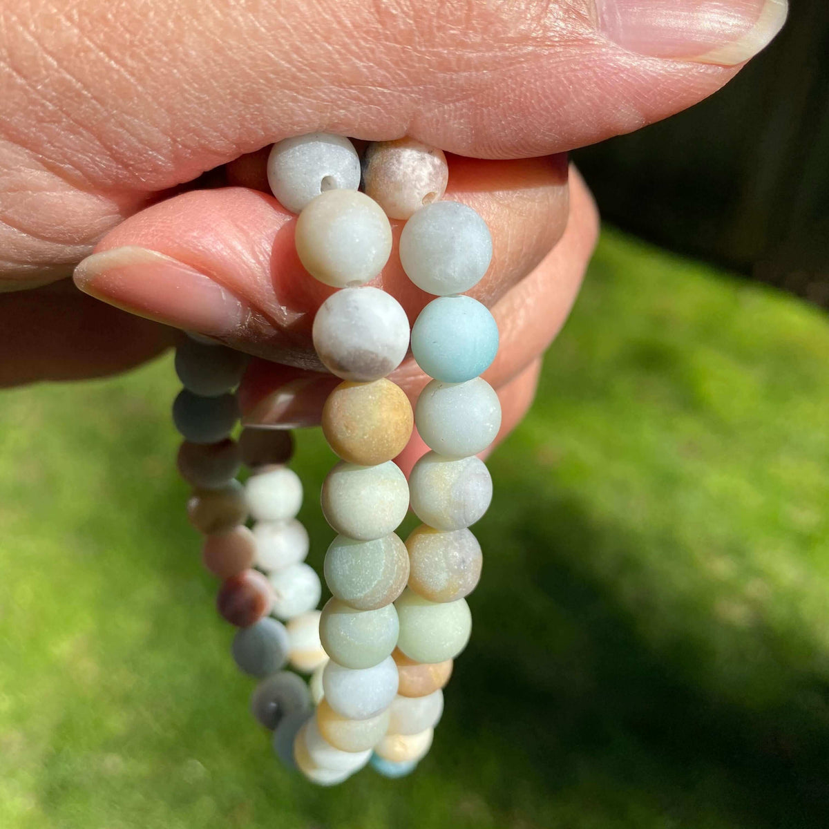 Amazonite Matte Bracelet-Gemstone Jewelry at $23.00 CAD only from Lorna ...