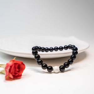 Black Onyx & Howlite Bracelet-Gemstone Jewelry