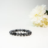 Snowflake Obsidian Bracelet-Gemstone Jewelry
