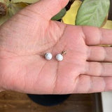 Howlite Earrings, Sterling Silver-Gemstone Jewelry